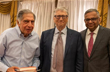 Bill Gates meets Ratan Tata and N. Chandrasekaran